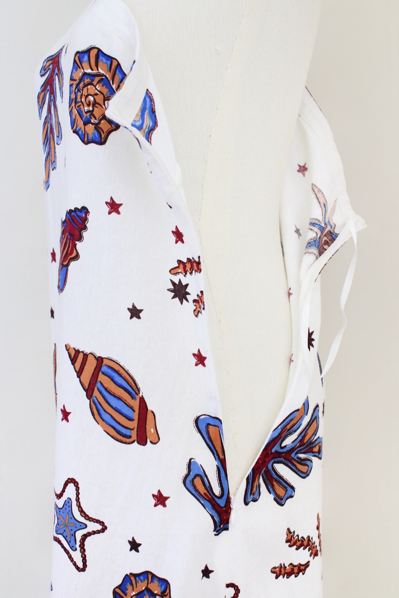 Vestido de caracoles, nuevo de lino | Talla s