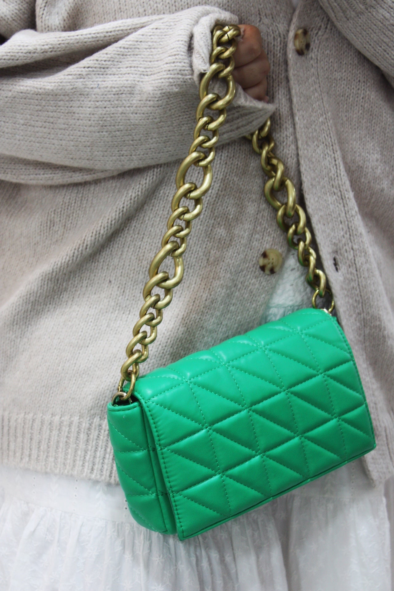 Shoulder green bag - nuevo