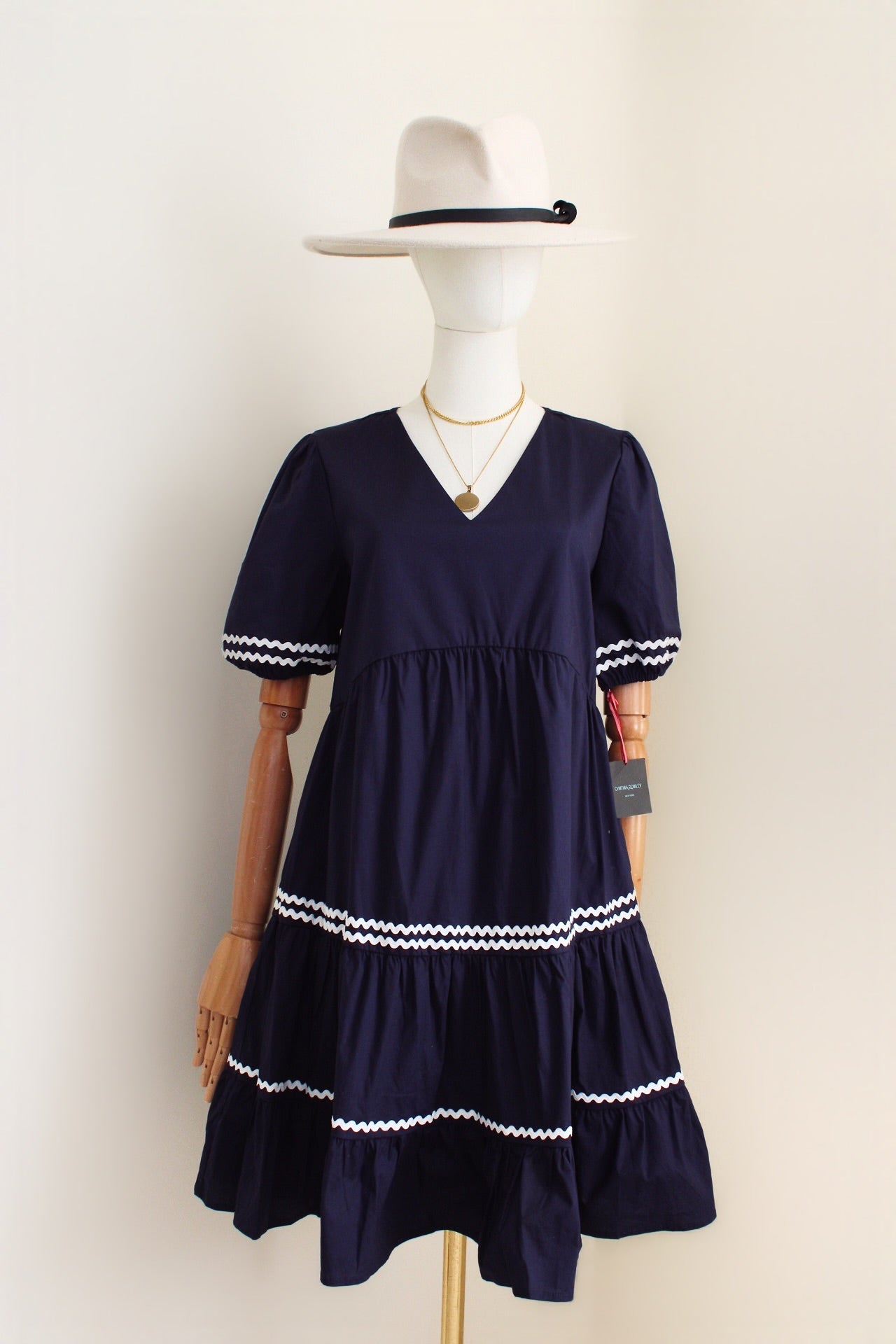 Vestido azul marino nuevo | Talla S