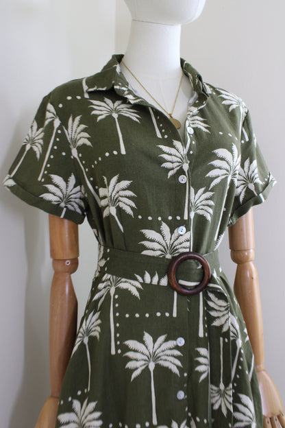 Vestido Tahari nuevo de lino | Talla S