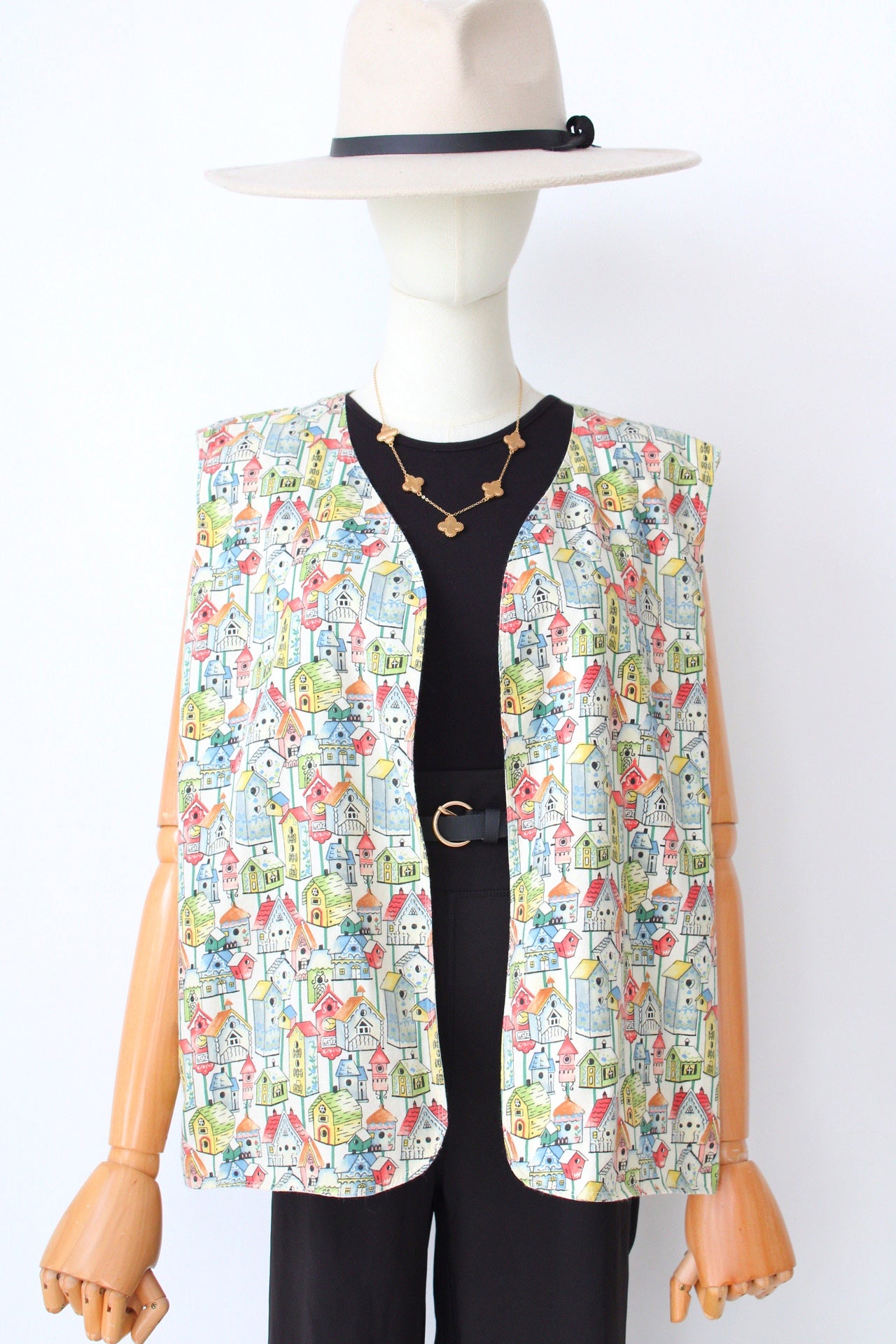 🏠 Vest vintage casitas | Talla XXL