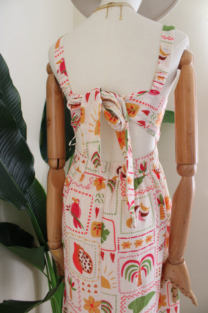 Vestido tropical nuevo | Talla S