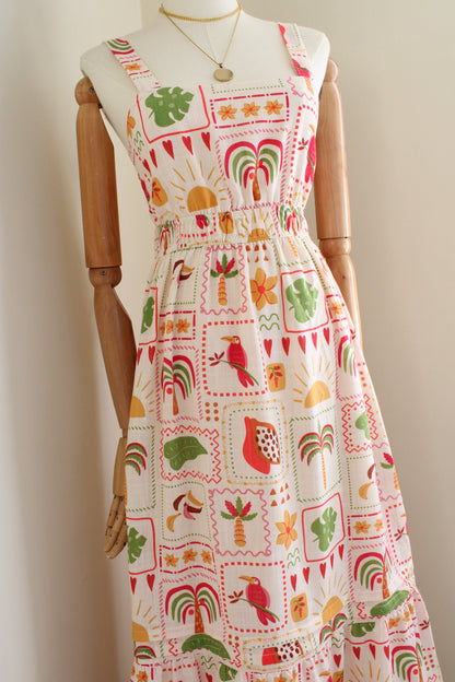 Vestido tropical nuevo | Talla S