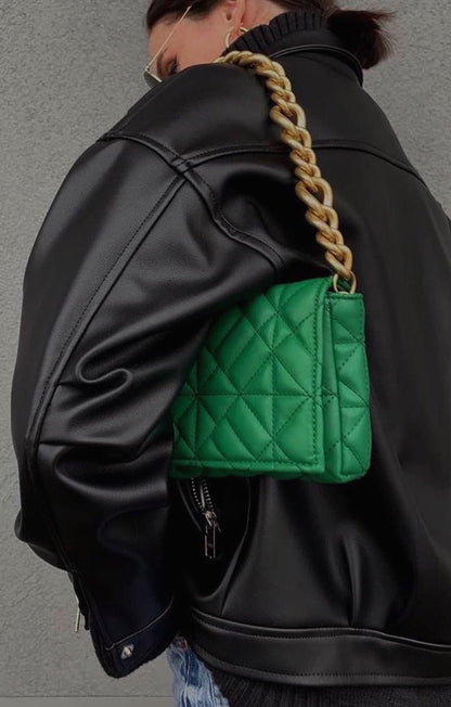 Shoulder green bag - nuevo
