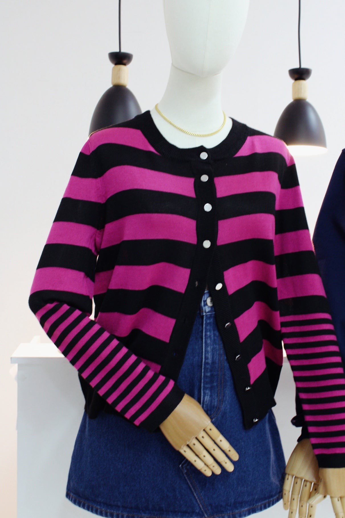 Cardigan de rayas nuevo | Talla L