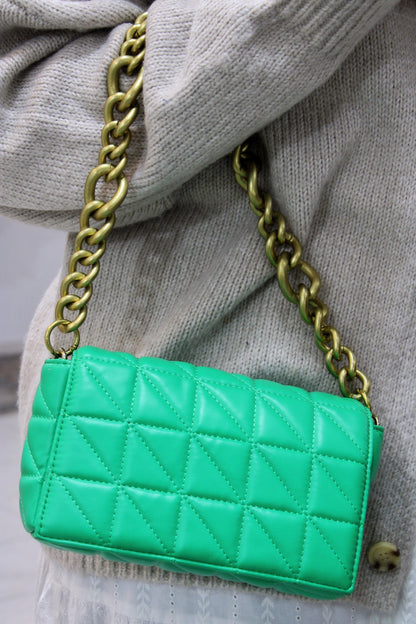 Shoulder green bag - nuevo