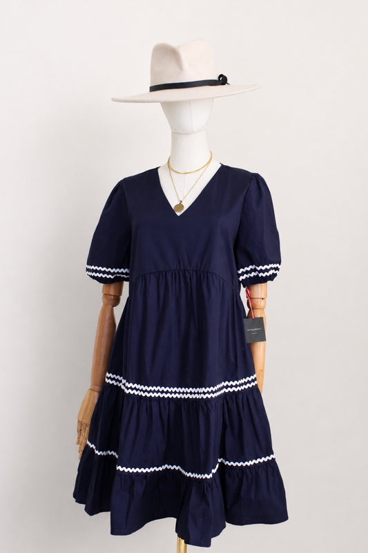 Vestido azul marino nuevo | Talla S