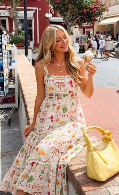 Vestido tropical nuevo | Talla S