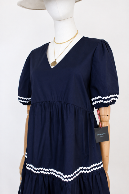 Vestido azul marino nuevo | Talla S