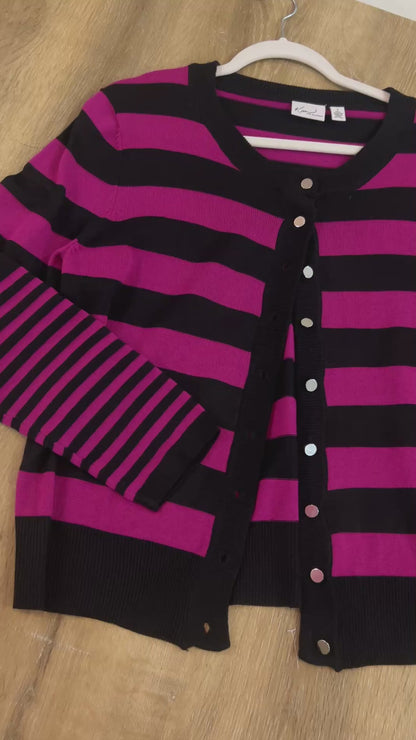 Cardigan de rayas nuevo | Talla L